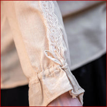 Lade das Bild in den Galerie-Viewer, Mittelalter Bluse schulterfrei natur hanf