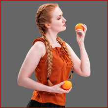Lade das Bild in den Galerie-Viewer, Ärmellose Mittelalterbluse - rost - 7 Größen - Leonardo Carbone