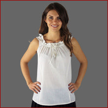 Lade das Bild in den Galerie-Viewer, Mittelalter Bluse schulterfrei weiß