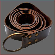Lade das Bild in den Galerie-Viewer, Mittelalter Gürtel Leder im Komplett Set
