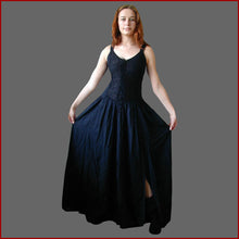 Lade das Bild in den Galerie-Viewer, Miederkleid "Jasmin" schwarz | Miederkleid trägerlos