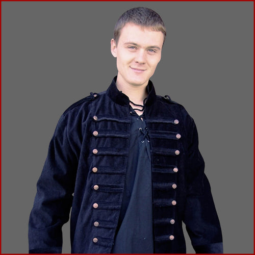 Mittelalter Military Jacke - Leonardo Carbone - Uniformjacke - schwarz
