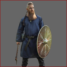 Lade das Bild in den Galerie-Viewer, Mittelalter Tunika blau Herren - Leonardo Carbone
