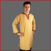 Lade das Bild in den Galerie-Viewer, Wikinger Tunika Halvor hellbraun braun