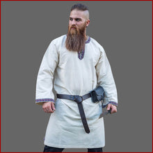 Lade das Bild in den Galerie-Viewer, Wikinger Tunika aus Baumwolle - Natur