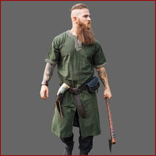 Lade das Bild in den Galerie-Viewer, Kurzärmelige Waffenröcke & Tuniken - Baumwolle - grün