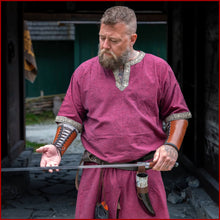 Lade das Bild in den Galerie-Viewer, Mittelalter Kurzarm-Tunika, rot