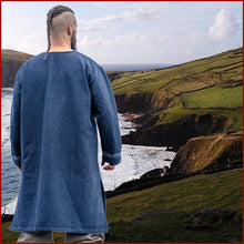 Lade das Bild in den Galerie-Viewer, Tunika Vikings graublau - langärmelig