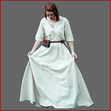 Lade das Bild in den Galerie-Viewer, MITTELALTERKLEID Unterkleid KURZARM - 7 Größen hanf - Leonardo Carbone
