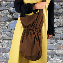 Lade das Bild in den Galerie-Viewer, Mittelalter UMHÄNGEBEUTEL - Baumwolle - braun - Leonardo Carbone