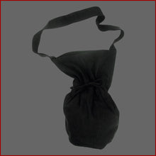Lade das Bild in den Galerie-Viewer, Umhängebeutel - Baumwolle - schwarz - Innentasche - Reißverschuss