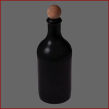 Lade das Bild in den Galerie-Viewer, STEINFLASCHE mit HOLZKORKEN - 500 ml - STEINZEUG Flasche - Mittelalter