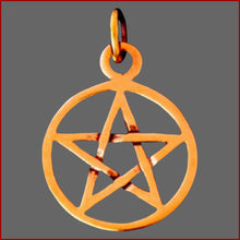 Lade das Bild in den Galerie-Viewer, Pentagramm Anhänger Kette Bedeutung - Bronze