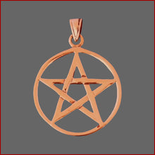 Lade das Bild in den Galerie-Viewer, PENTAGRAMM - Bronze - Schutz Amulett Drudenfuß Talisman - 32 mm
