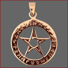 Lade das Bild in den Galerie-Viewer, Runenstern-Pentagramm | Amulett "Runen Pentagramm"