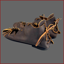 Lade das Bild in den Galerie-Viewer, Braune Mittelalter Sandalen | Braune Wikinger Sandalen