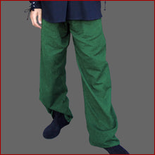 Lade das Bild in den Galerie-Viewer, MITTELALTER HOSE Baumwolle - GRÜN - Leonardo Carbone Mittelalterhose