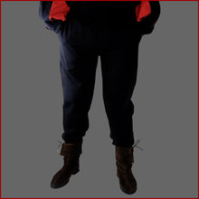 Lade das Bild in den Galerie-Viewer, MITTELALTER HOSE Baumwolle - SCHWARZ - Leonardo Carbone Mittelalterhose