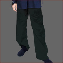 Lade das Bild in den Galerie-Viewer, Schwarze Baumwollhose | Mittelalterliche Hose schwarz