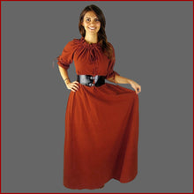 Lade das Bild in den Galerie-Viewer, Kurzärmeliges Mittelalterkleid ROST Carmenkleid - Leonardo Carbone