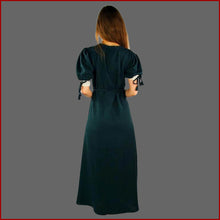 Lade das Bild in den Galerie-Viewer, Grünes Mittelalter Sommer Kleid