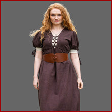 Lade das Bild in den Galerie-Viewer, Mittellater Kleid große Größen kurzärmelig XXXXL