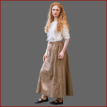 Lade das Bild in den Galerie-Viewer, mittelalterlicher Rock braun |  Damen Rock braun