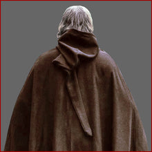 Lade das Bild in den Galerie-Viewer, Brauner Baumwollumhang mit langer Kapuze