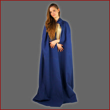 Lade das Bild in den Galerie-Viewer, Blauer Mittelalter Umhang | Mittelalter Cape blau