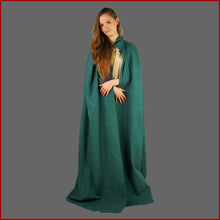 Lade das Bild in den Galerie-Viewer, Grüner Mittelalter Umhang | Mittelalterumhang grün