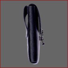 Lade das Bild in den Galerie-Viewer, Handytasche aus Leder schwarz
