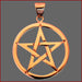 Pentagramm groß - Schutz Amulett -Talisman - Bronze