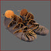 Mittelalter Bundschuhe aus Nubukleder - braun - Sandalen