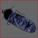 Mittelalter Bundschuhe aus Nubukleder - schwarz - Sandalen