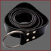 Mittelalter Gürtel Leder - schwarz - Ringgürtel - 150 cm & 190 cm