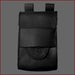 Mittelalter Leder Gürteltasche - schwarz