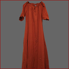 Lade das Bild in den Galerie-Viewer, Mittelalter Kleid kurzarm orange | Sommerkleid orange kurzarm
