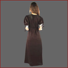 Lade das Bild in den Galerie-Viewer, Braunes Mittelalter Kleid | Braunes mittelalterliches Kleid
