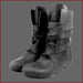 Mittelalter Stiefel aus Nubukleder - schwarz - Wikinger Haithabu Stiefel